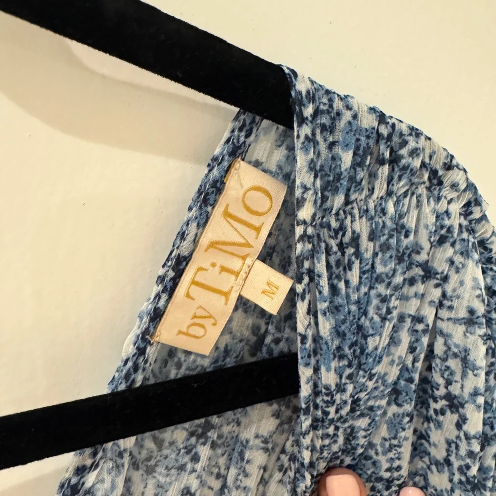 byTiMo Blue Ruffle Gown - Picture 8 of 9